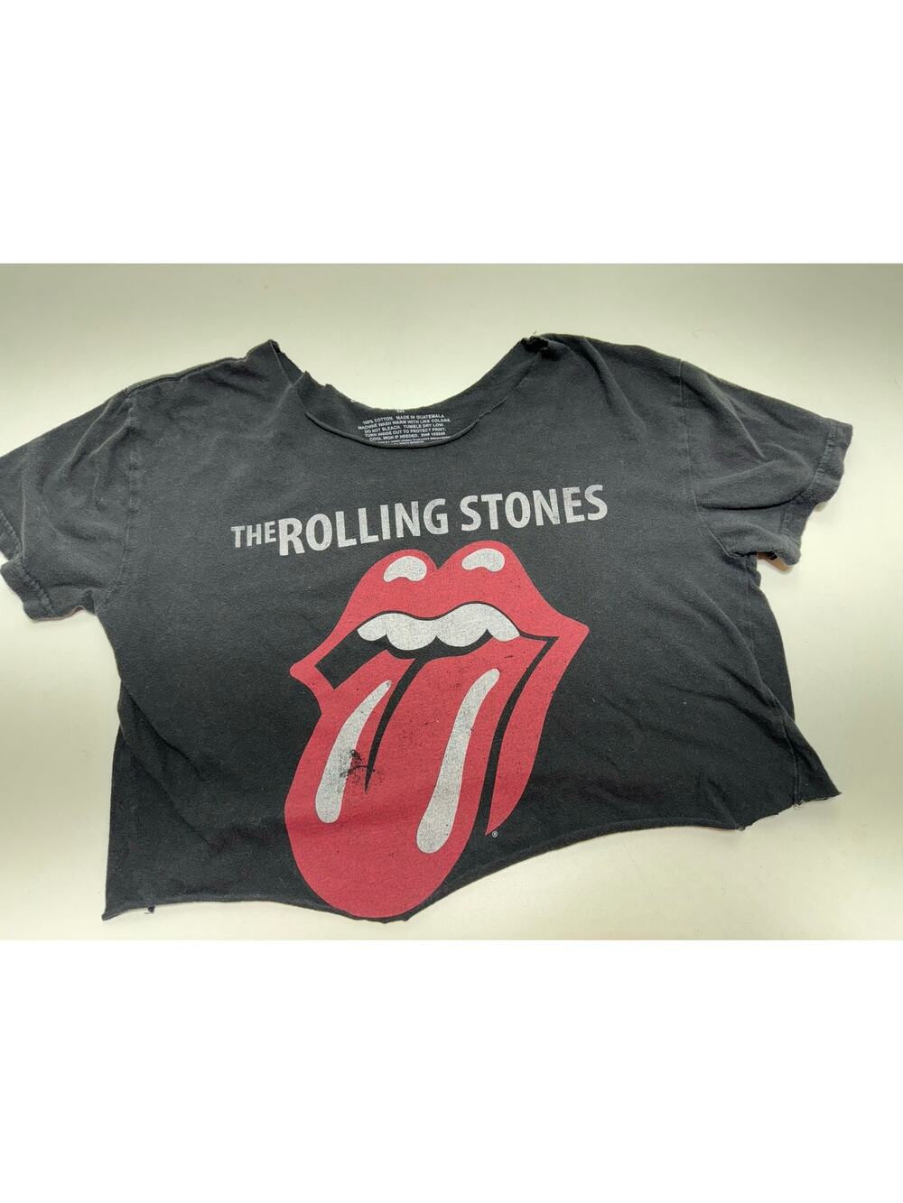 The Rolling Stone TeeShirt Size Medium Cutoff Cropped Rockabilly